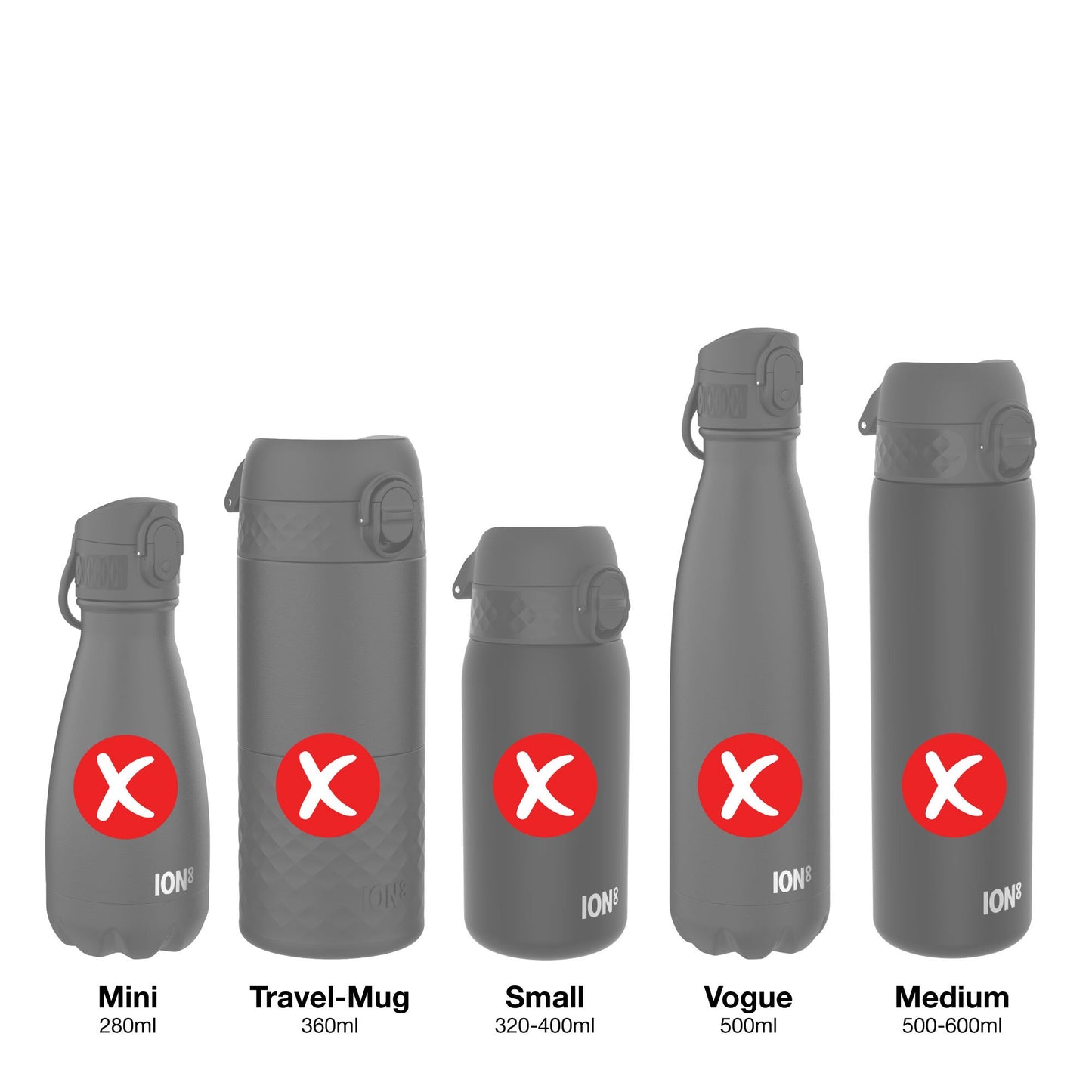 Leak Proof Water Bottle Replacement Lid, Khaki Green, Large