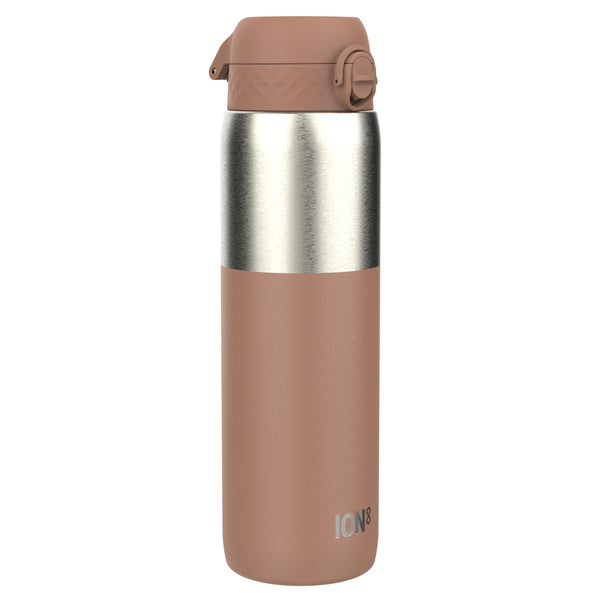 Leak Proof 1 Litre Water Bottle, Stainless Steel, Mocha, 1L