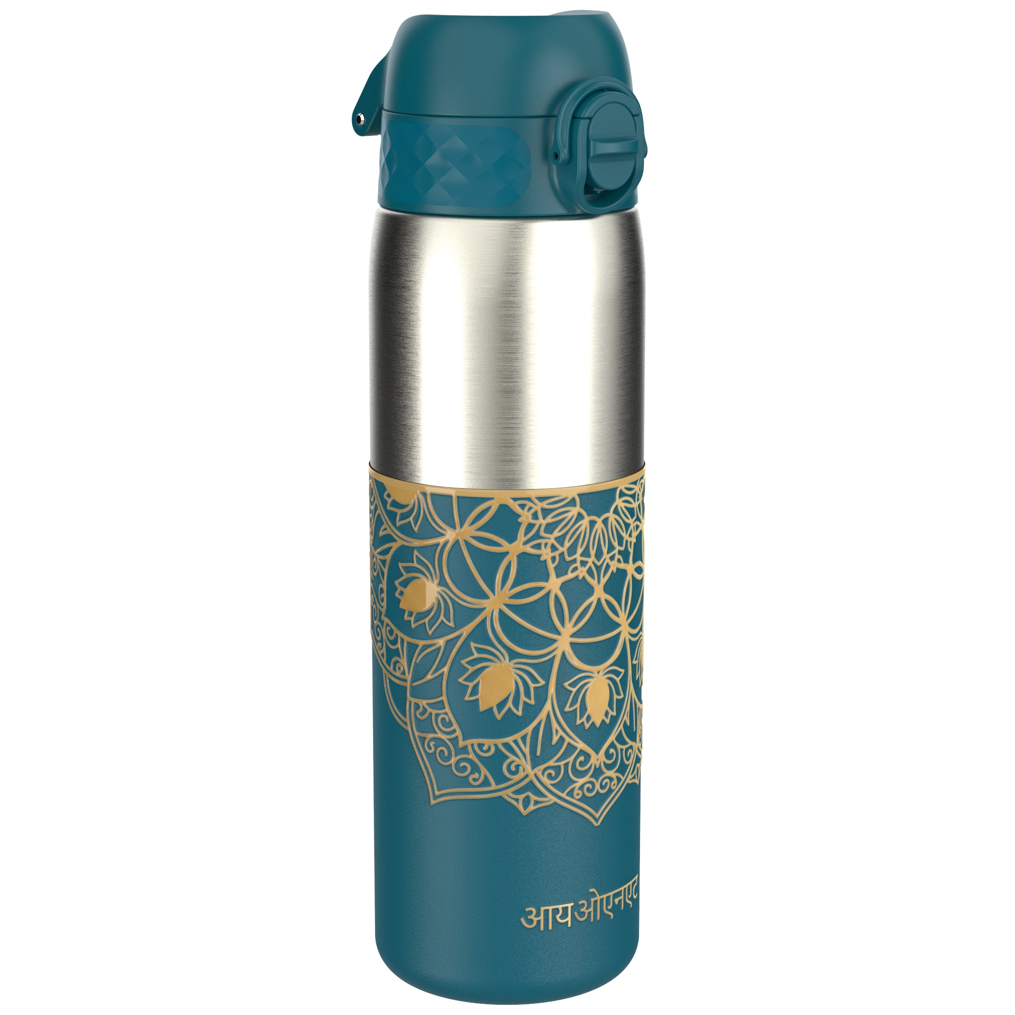 Leak-Proof Slim Stainless Steel Water Bottle | Mandalas 600ml/20oz Ion8 ...