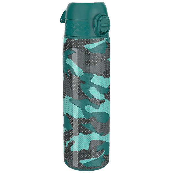 Leak Proof Slim Water Bottle, Stainless Steel, Camouflage, 600ml (20oz)