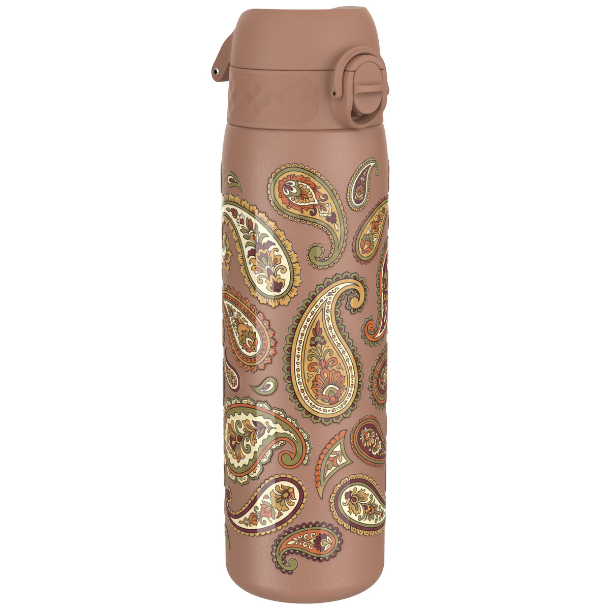 Leak Proof Slim Water Bottle, Stainless Steel, Paisley, 600ml (20oz)