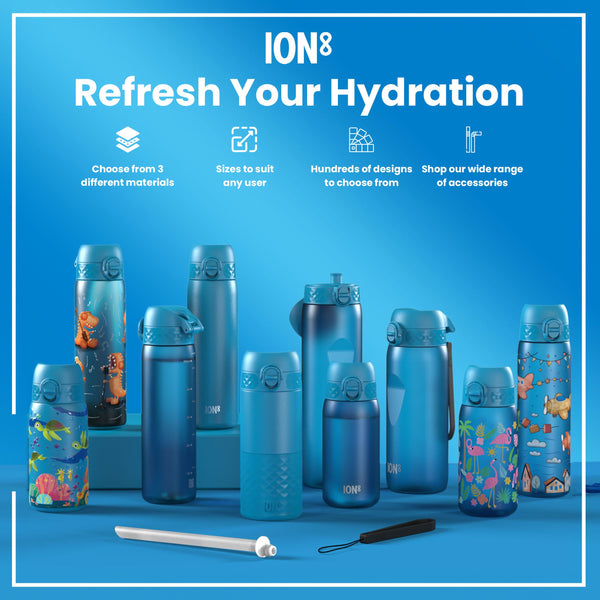 Leak Proof Thermal Steel Water Bottle, Insulated, Sea Turtles, 320ml (11oz)