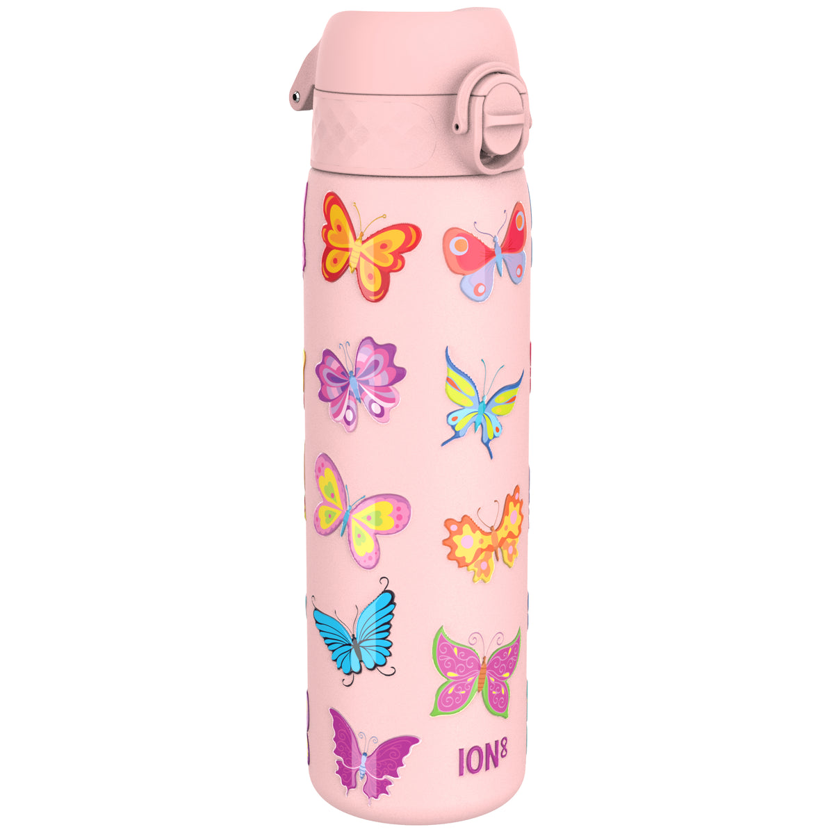 Leak Proof Slim Thermal Water Bottle, Insulated Steel, Butterfly, 500ml (17oz)
