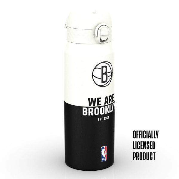 NBA x ION8, Insulated Steel Bottle, Brooklyn Nets, 750ml (24oz) — product photo