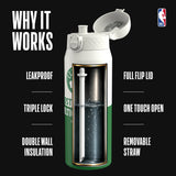 NBA x ION8, Insulated Steel Bottle, Boston Celtics, 750ml (24oz) — additional product photo