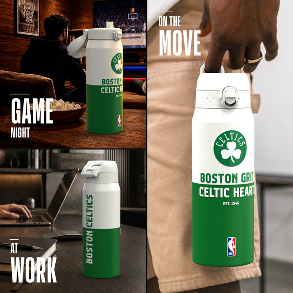 NBA x ION8, Insulated Steel Bottle, Boston Celtics, 750ml (24oz) — additional product photo