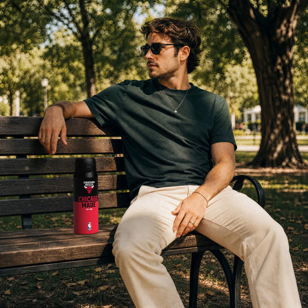NBA x ION8, Insulated Steel Bottle, Chicago Bulls, 750ml (24oz) — additional product photo
