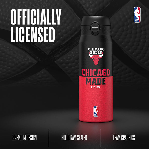NBA x ION8, Insulated Steel Bottle, Chicago Bulls, 750ml (24oz) — additional product photo