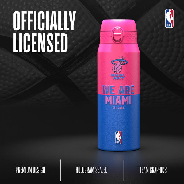 NBA x Ion8 Sports, Insulated Bottle, Miami Heat, 750ml (24oz) — additional product photo