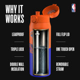 NBA x ION8, Insulated Steel Bottle, NY Knicks, 750ml (24oz) — additional product photo