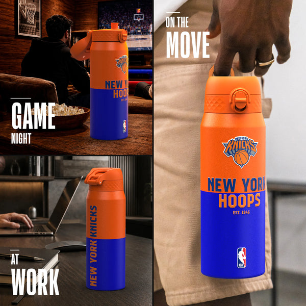 NBA x ION8, Insulated Steel Bottle, NY Knicks, 750ml (24oz) — additional product photo