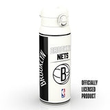 NBA x ION8, Insulated Steel Bottle, Brooklyn Nets, 750ml (24oz) — product photo