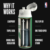 NBA x ION8, Insulated Steel Bottle, Boston Celtics, 750ml (24oz) — additional product photo