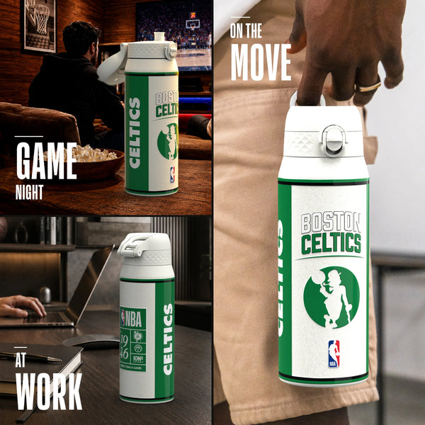NBA x ION8, Insulated Steel Bottle, Boston Celtics, 750ml (24oz) — additional product photo