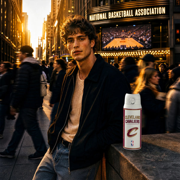 NBA x ION8, Insulated Steel Bottle, Cleveland Cavaliers, 750ml (24oz) — additional product photo