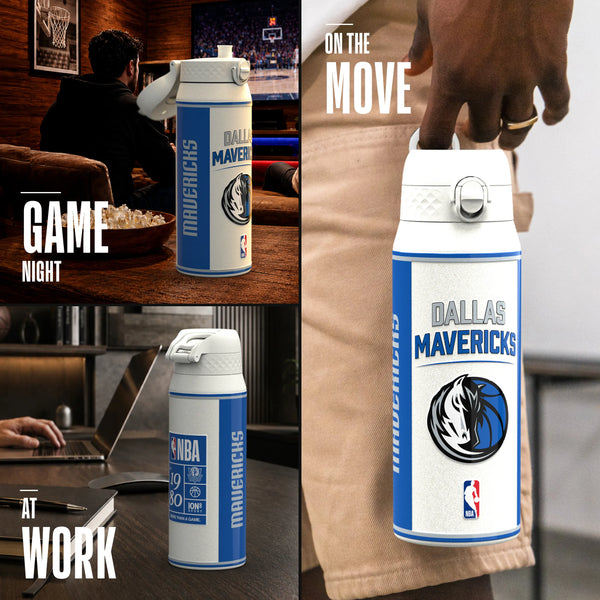 NBA x ION8, Insulated Steel Bottle, Dallas Mavericks, 750ml (24oz) — additional product photo