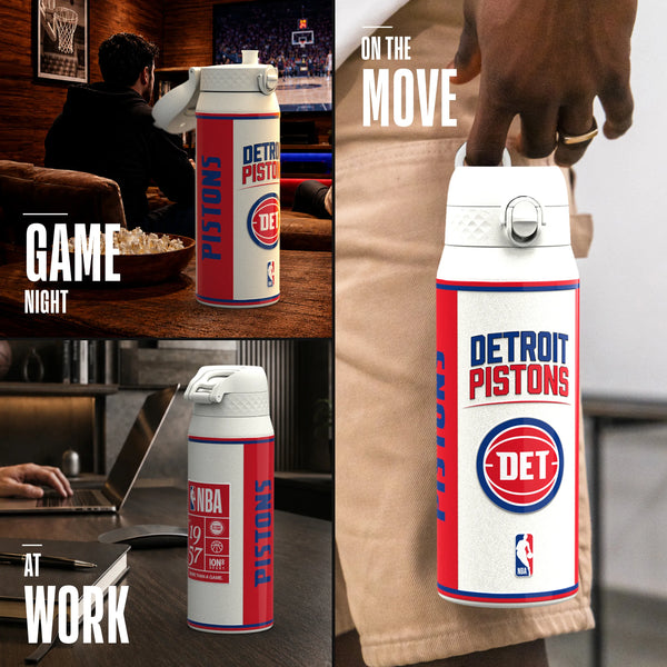 NBA x ION8, Insulated Steel Bottle, Detroit Pistons, 750ml (24oz) — additional product photo