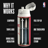 NBA x ION8, Insulated Steel Bottle, Houston Rockets, 750ml (24oz) — additional product photo