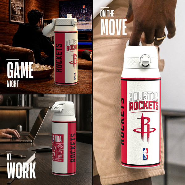 NBA x ION8, Insulated Steel Bottle, Houston Rockets, 750ml (24oz) — additional product photo