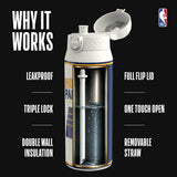 NBA x ION8, Insulated Steel Bottle, Indiana Pacers, 750ml (24oz) — additional product photo
