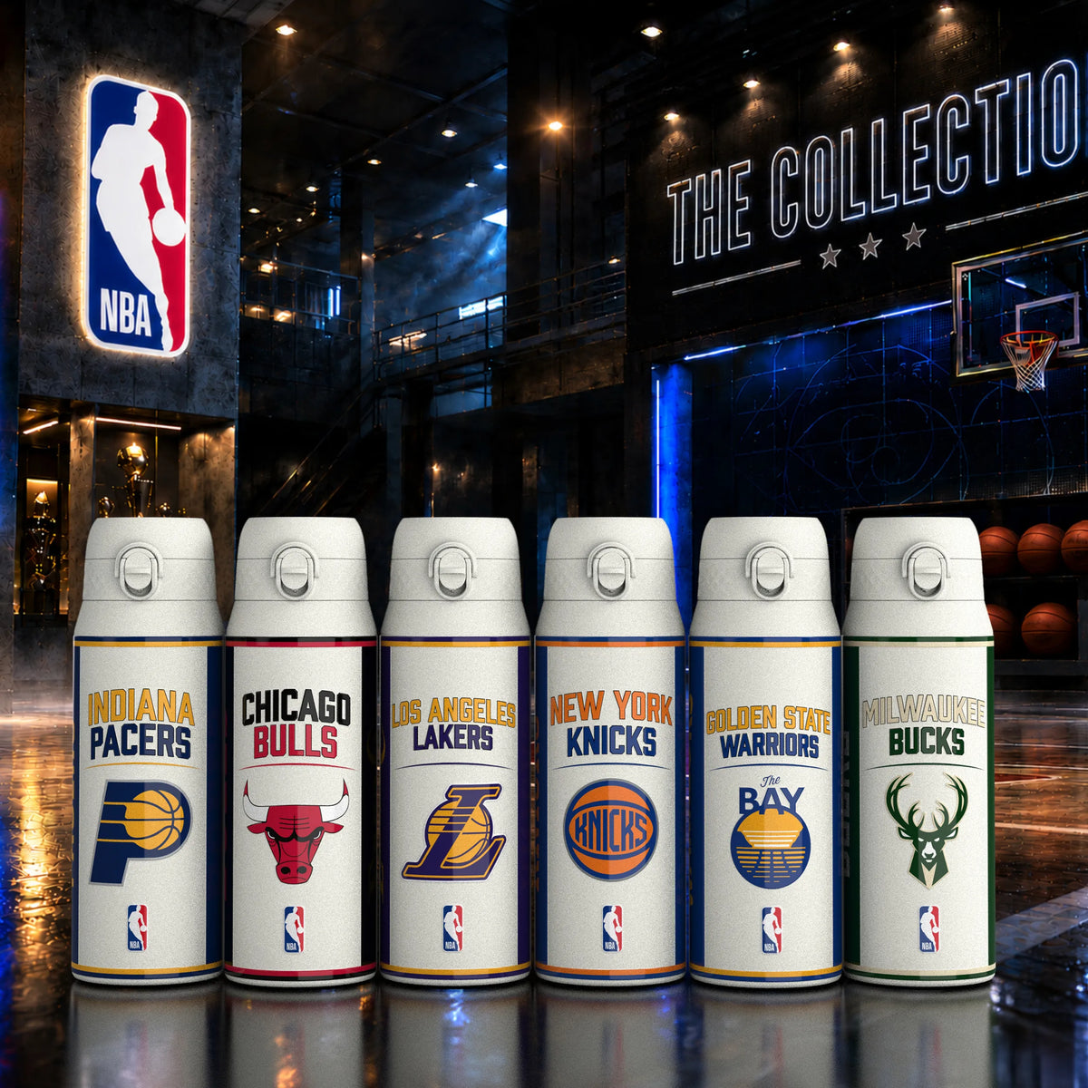 NBA x ION8, Insulated Steel Bottle, Indiana Pacers, 750ml (24oz) — additional product photo