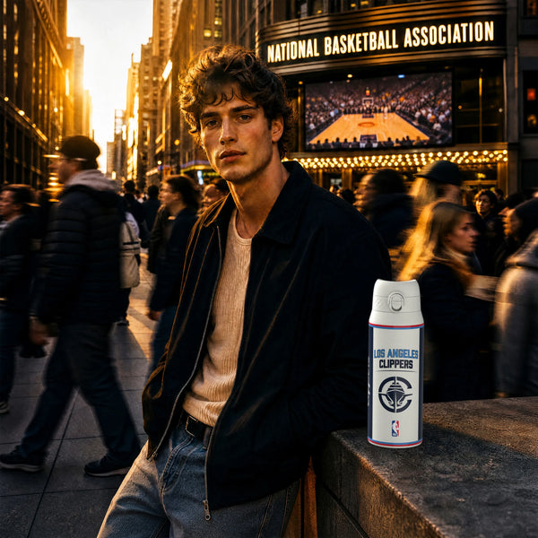NBA x ION8, Insulated Steel Bottle, LA Clippers, 750ml (24oz) — additional product photo