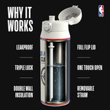 NBA x ION8, Insulated Steel Bottle, LA Clippers, 750ml (24oz) — additional product photo