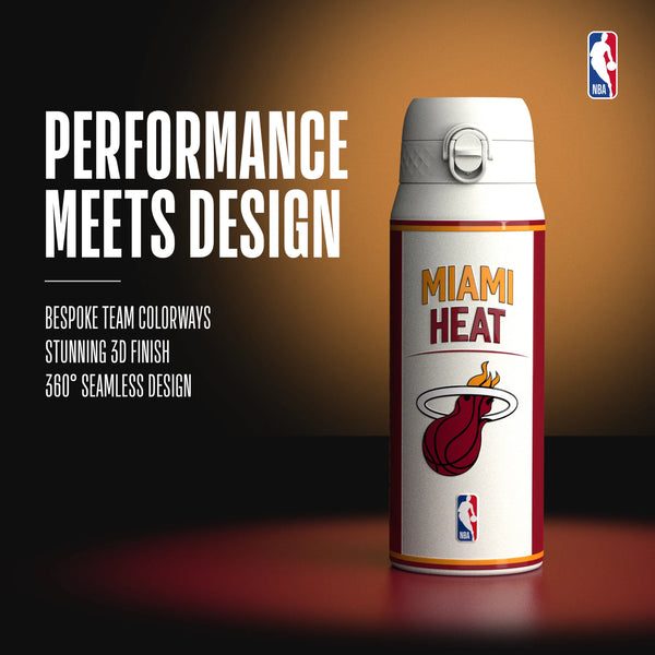 NBA x ION8, Insulated Steel Bottle, Miami Heat, 750ml (24oz) — additional product photo