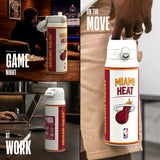 NBA x ION8, Insulated Steel Bottle, Miami Heat, 750ml (24oz) — additional product photo
