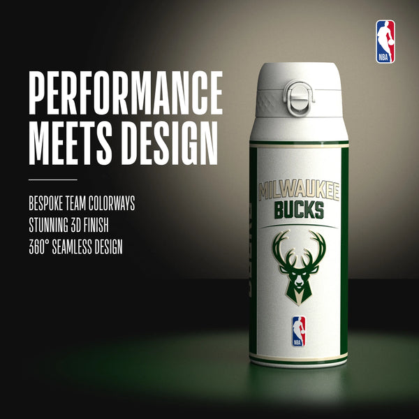 NBA x ION8, Insulated Steel Bottle, Milwaukee Bucks, 750ml (24oz) — additional product photo