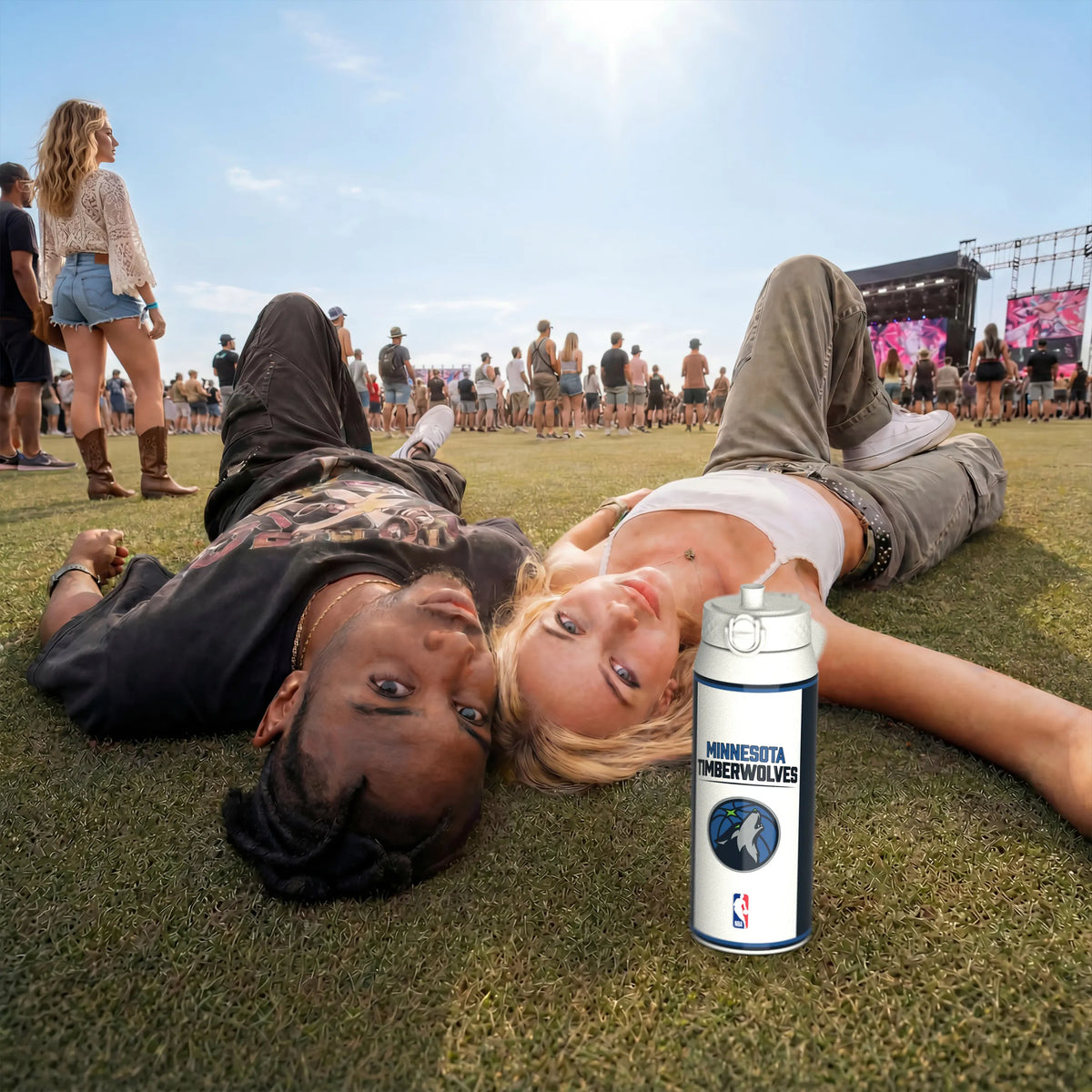 NBA x ION8, Insulated Steel Bottle, MN Timberwolves, 750ml (24oz) — additional product photo