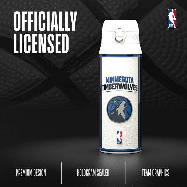 NBA x ION8, Insulated Steel Bottle, MN Timberwolves, 750ml (24oz) — additional product photo