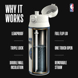 NBA x ION8, Insulated Steel Bottle, MN Timberwolves, 750ml (24oz) — additional product photo