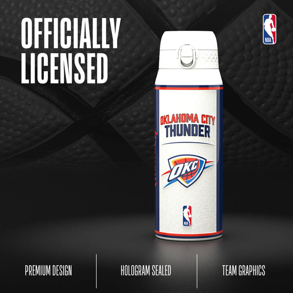 NBA x ION8, Insulated Steel Bottle, OK City Thunder, 750ml (24oz) — additional product photo
