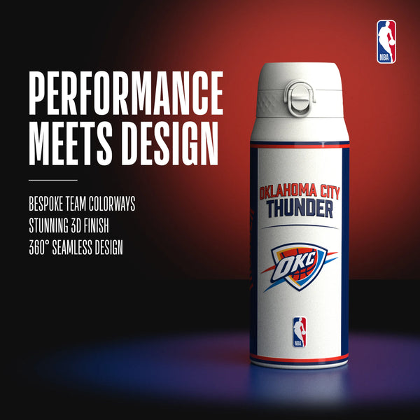 NBA x ION8, Insulated Steel Bottle, OK City Thunder, 750ml (24oz) — additional product photo