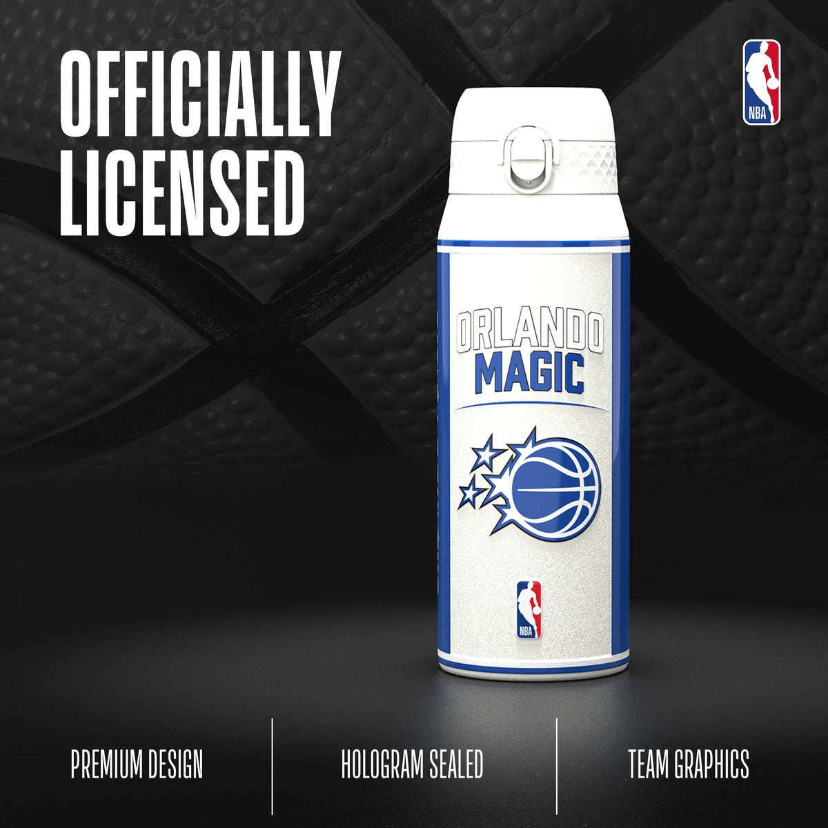 NBA x ION8, Insulated Steel Bottle, Orlando Magic, 750ml (24oz) — additional product photo