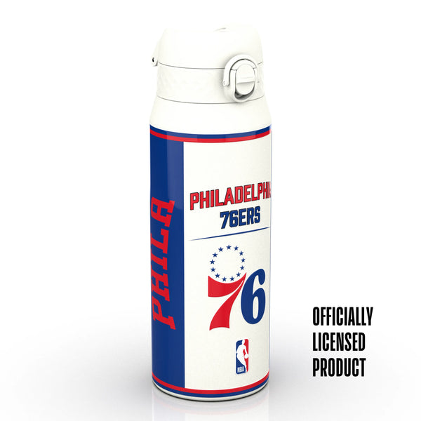 NBA x ION8, Insulated Steel Bottle, Philadelphia 76ers, 750ml (24oz) — product photo