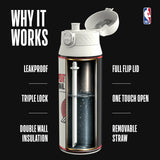 NBA x ION8, Insulated Steel Bottle, Portland Trailblazers, 750ml (24oz) — additional product photo