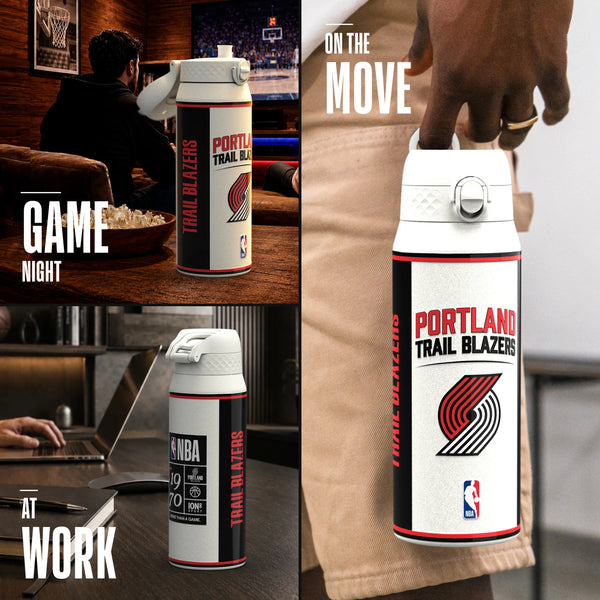 NBA x ION8, Insulated Steel Bottle, Portland Trailblazers, 750ml (24oz) — additional product photo