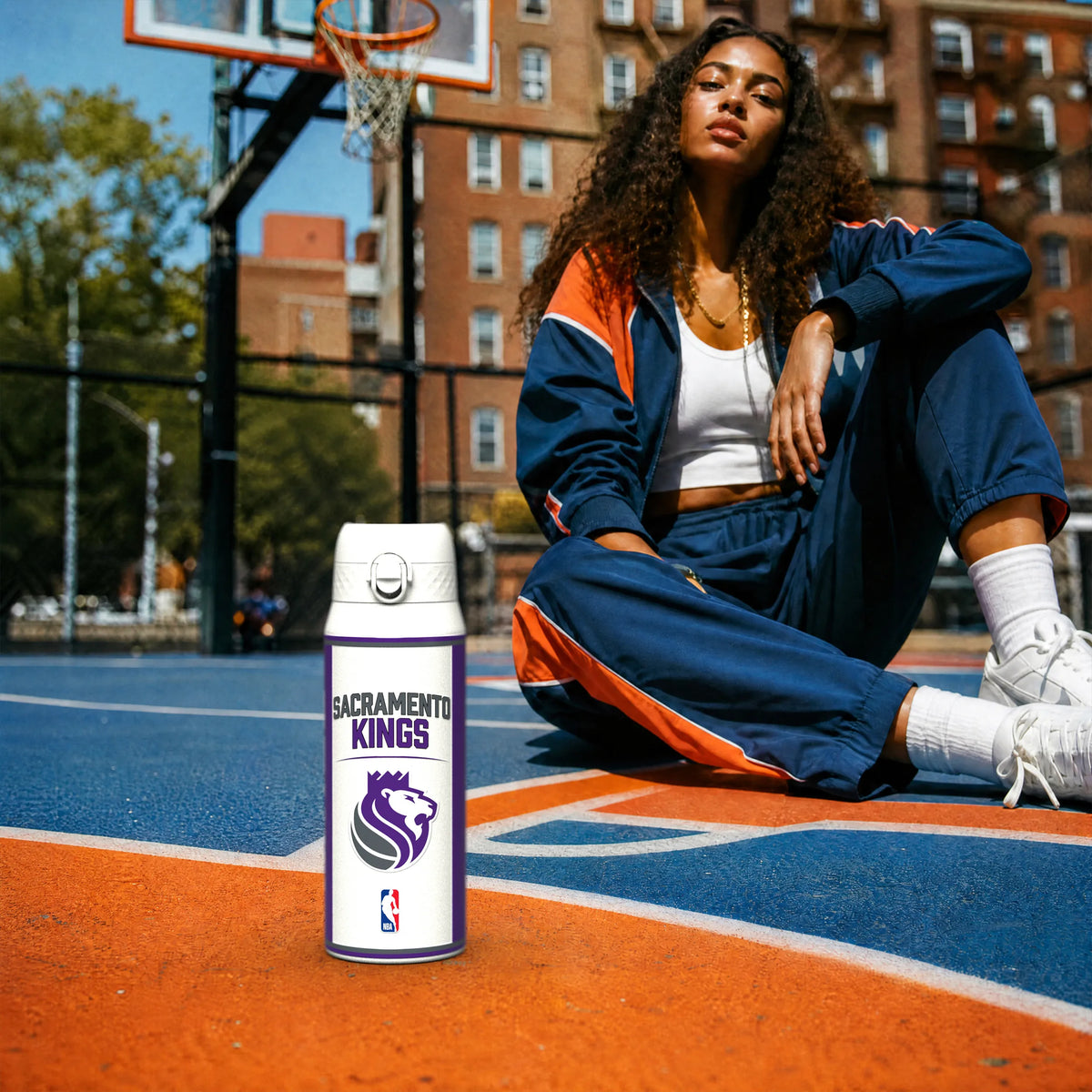 NBA x ION8, Insulated Steel Bottle, Sacramento Kings, 750ml (24oz) — additional product photo