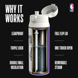 NBA x ION8, Insulated Steel Bottle, Sacramento Kings, 750ml (24oz) — additional product photo