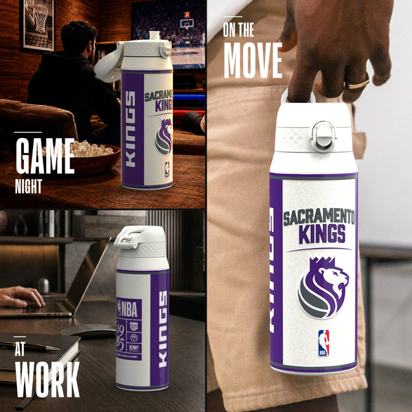 NBA x ION8, Insulated Steel Bottle, Sacramento Kings, 750ml (24oz) — additional product photo