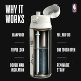 NBA x ION8, Insulated Steel Bottle, SA Spurs, 750ml (24oz) — additional product photo