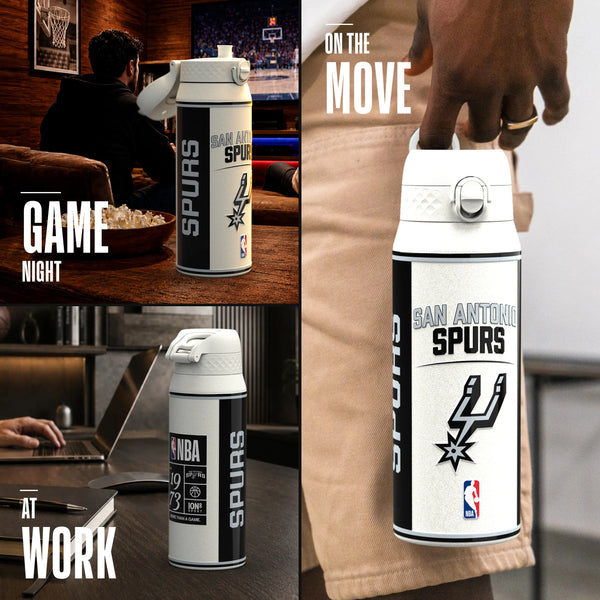 NBA x ION8, Insulated Steel Bottle, SA Spurs, 750ml (24oz) — additional product photo