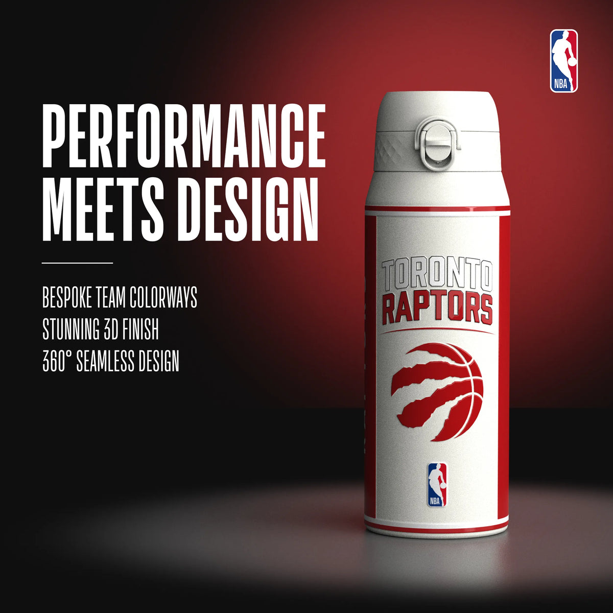 NBA x ION8, Insulated Steel Bottle, Toronto Raptors, 750ml (24oz) — additional product photo