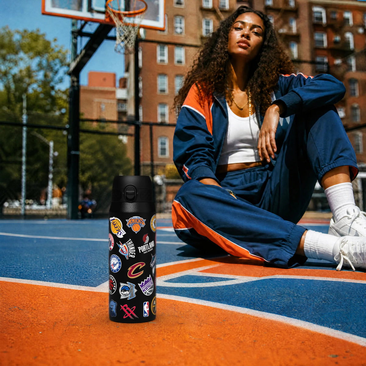 NBA x ION8, Insulated Steel Bottle, Multi Teams, 750ml (24oz) — additional product photo