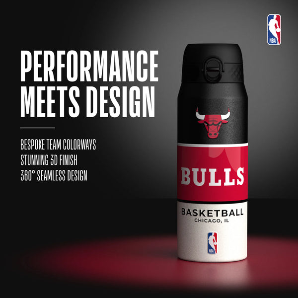 NBA x ION8, Insulated Steel Bottle, Chicago Bulls, 750ml (24oz) — additional product photo