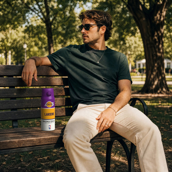 NBA x ION8, Insulated Steel Bottle, LA Lakers, 750ml (24oz) — additional product photo