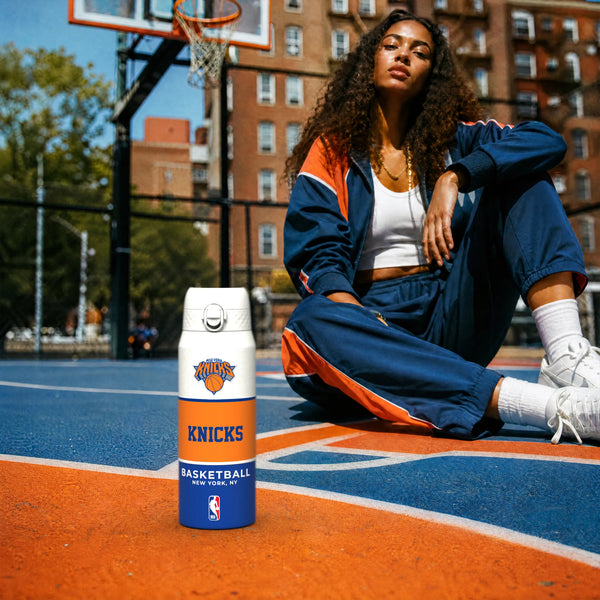 NBA x ION8, Insulated Steel Bottle, NY Knicks, 750ml (24oz) — additional product photo