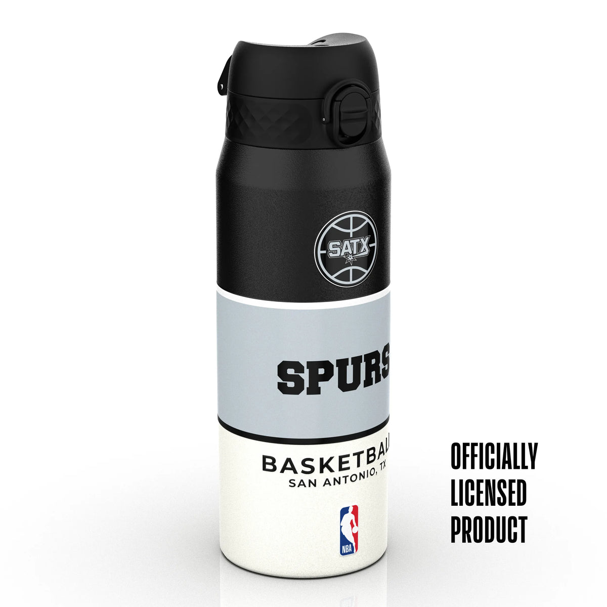 NBA x ION8, Insulated Steel Bottle, SA Spurs, 750ml (24oz) — product photo